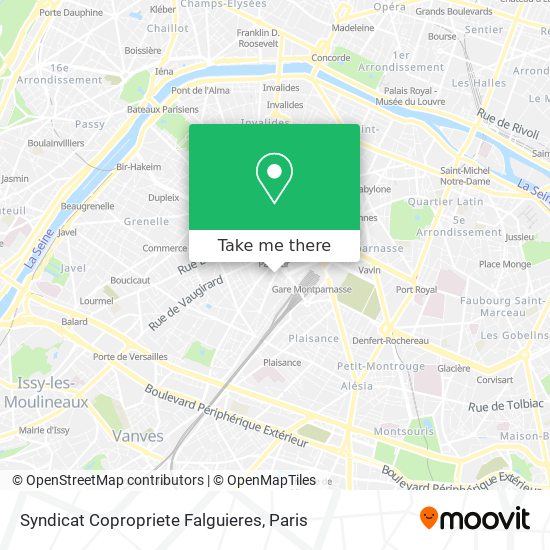 Syndicat Copropriete Falguieres map