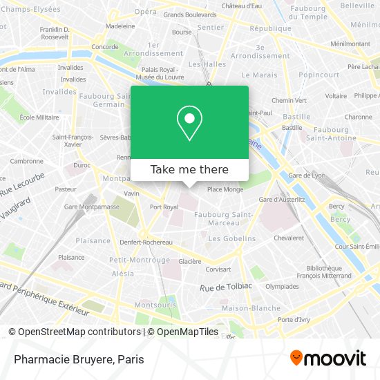 Pharmacie Bruyere map
