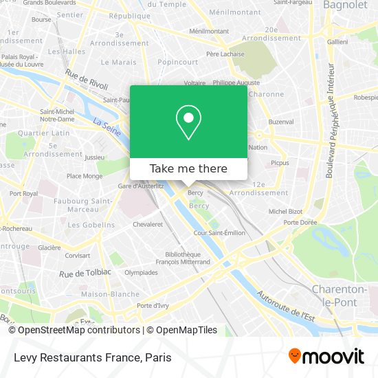 Mapa Levy Restaurants France