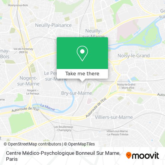 Mapa Centre Médico-Psychologique Bonneuil Sur Marne