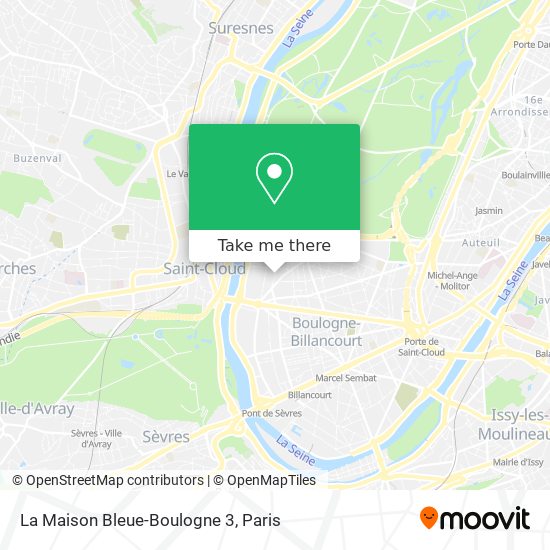 La Maison Bleue-Boulogne 3 map