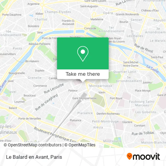 Le Balard en Avant map
