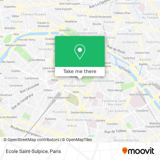 Mapa Ecole Saint-Sulpice