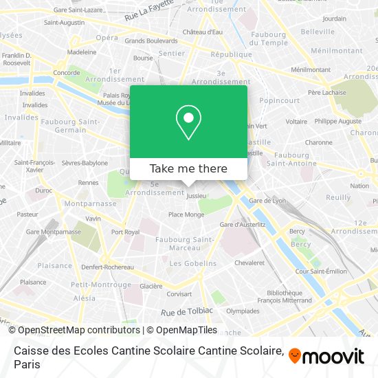 Caisse des Ecoles Cantine Scolaire Cantine Scolaire map