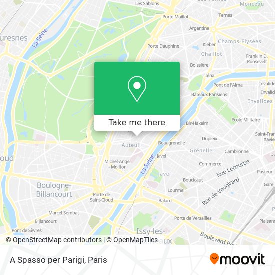 A Spasso per Parigi map