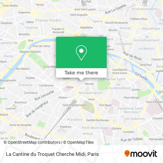 La Cantine du Troquet Cherche Midi map
