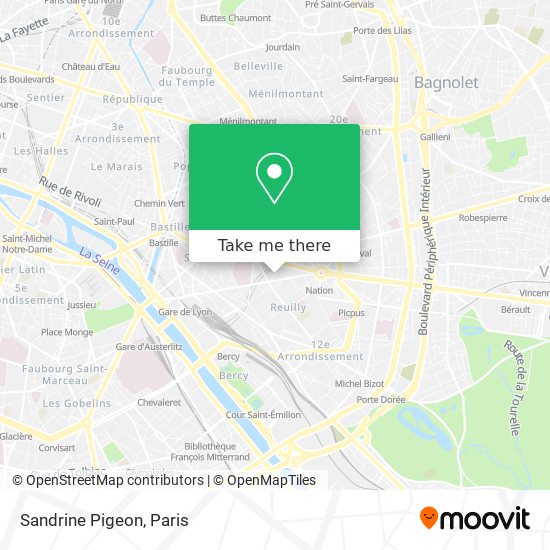 Mapa Sandrine Pigeon