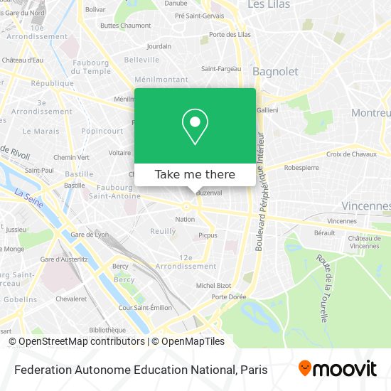 Mapa Federation Autonome Education National