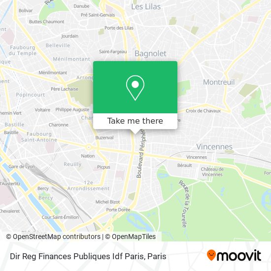 Mapa Dir Reg Finances Publiques Idf Paris