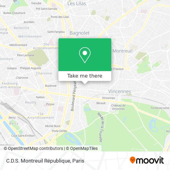 C.D.S. Montreuil République map