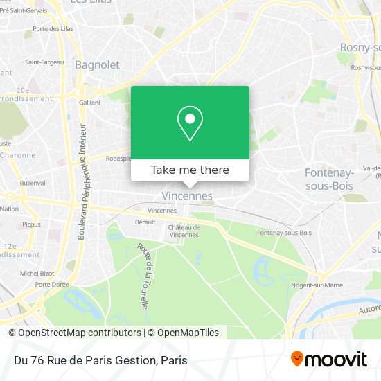 Du 76 Rue de Paris Gestion map