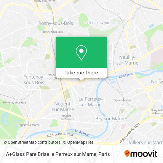 Mapa A+Glass Pare Brise le Perreux sur Marne