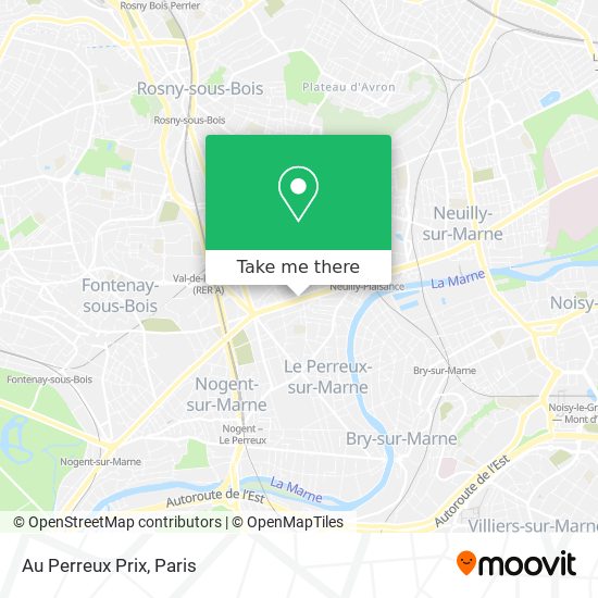 Au Perreux Prix map