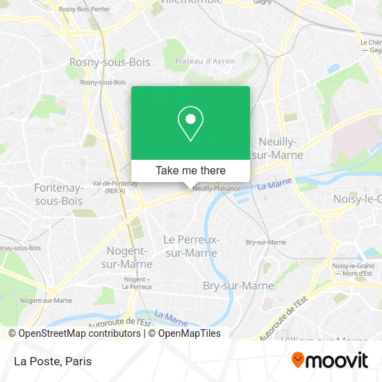 La Poste map