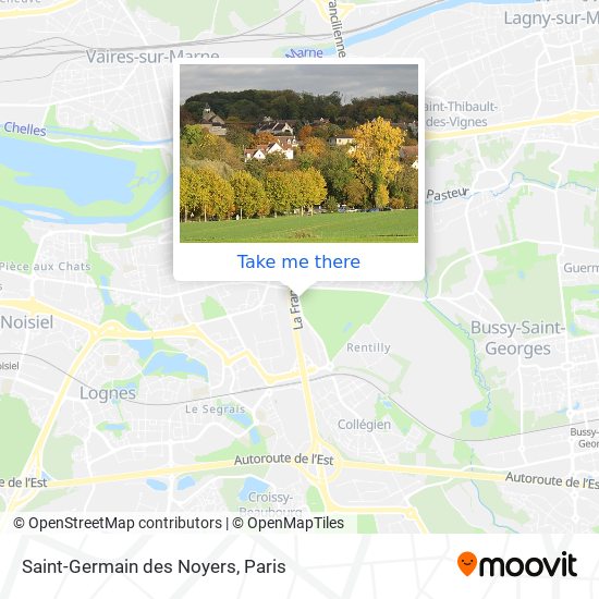 Mapa Saint-Germain des Noyers