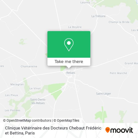 Clinique Vétérinaire des Docteurs Chebaut Frédéric et Bettina map