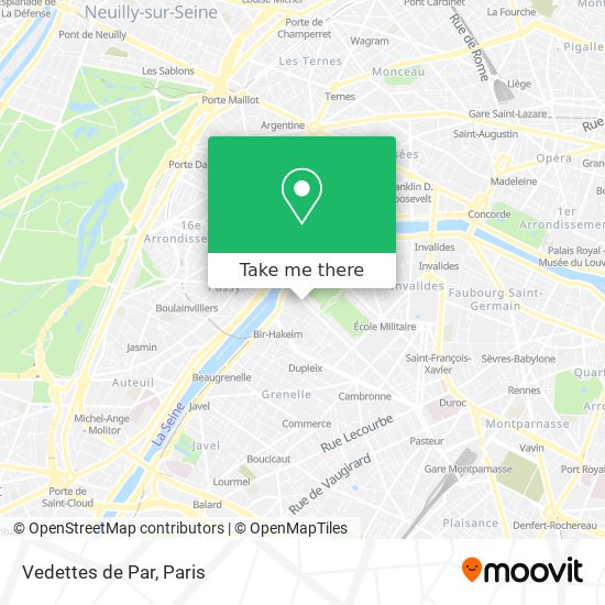 Vedettes de Par map