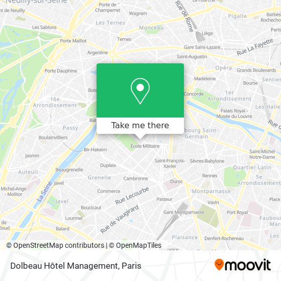 Dolbeau Hôtel Management map