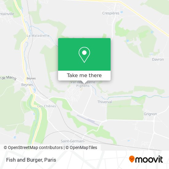 Fish and Burger map