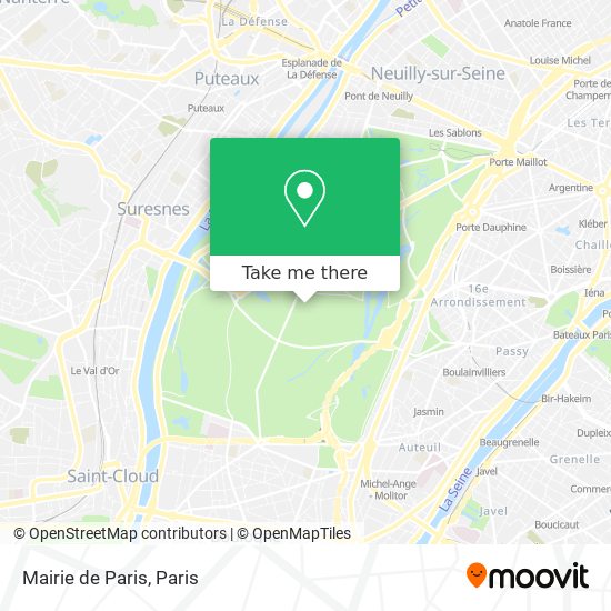 Mapa Mairie de Paris