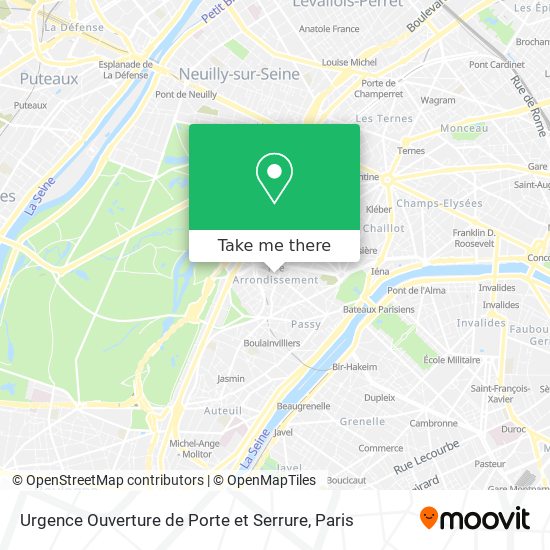 Mapa Urgence Ouverture de Porte et Serrure