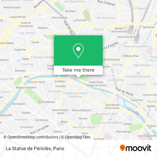 La Statue de Périclès map