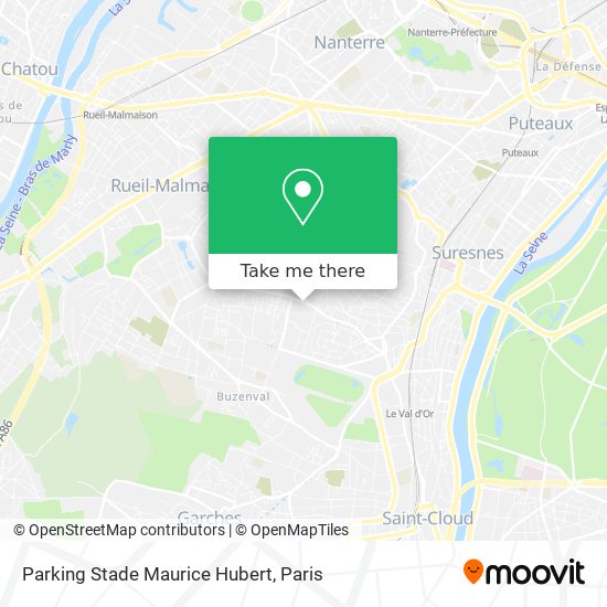 Mapa Parking Stade Maurice Hubert