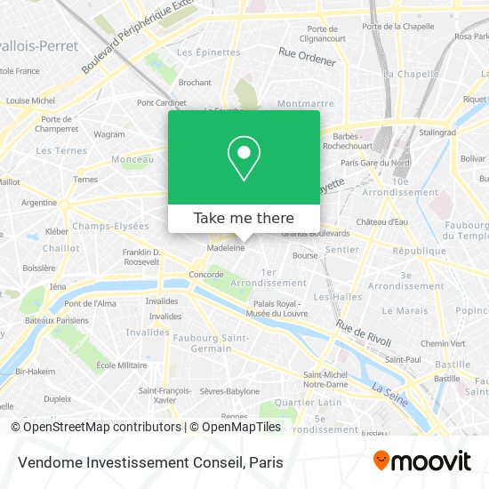 Vendome Investissement Conseil map