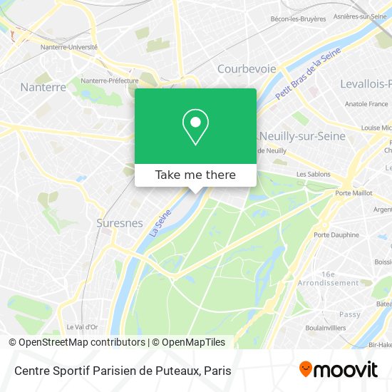 Centre Sportif Parisien de Puteaux map