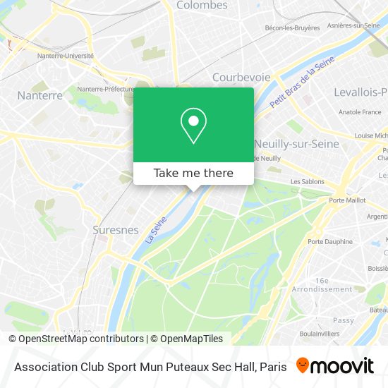 Association Club Sport Mun Puteaux Sec Hall map