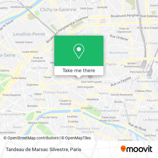 Tandeau de Marsac Silvestre map