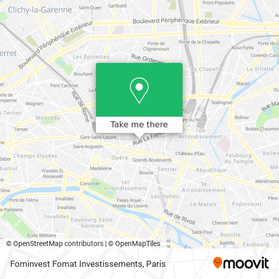 Mapa Fominvest Fomat Investissements