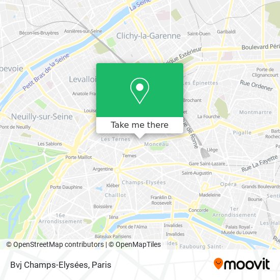 Mapa Bvj Champs-Elysées