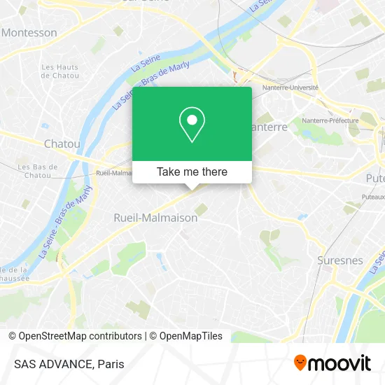 SAS ADVANCE map