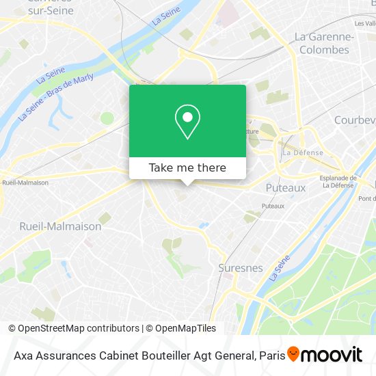 Axa Assurances Cabinet Bouteiller Agt General map