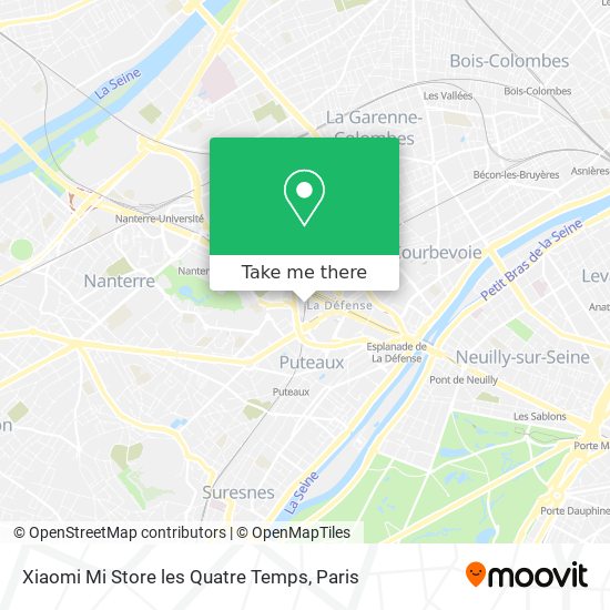Mapa Xiaomi Mi Store les Quatre Temps