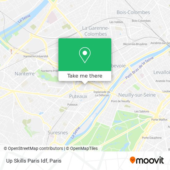 Mapa Up Skills Paris Idf