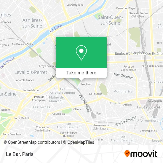 Le Bar map