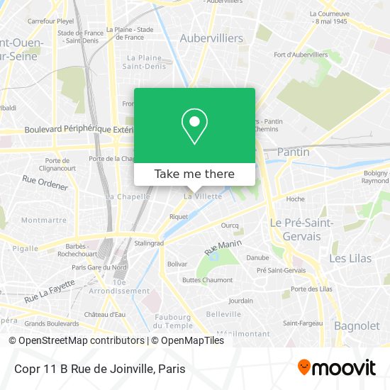 Copr 11 B Rue de Joinville map
