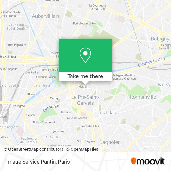 Image Service Pantin map