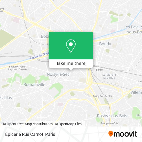 Mapa Épicerie Rue Carnot
