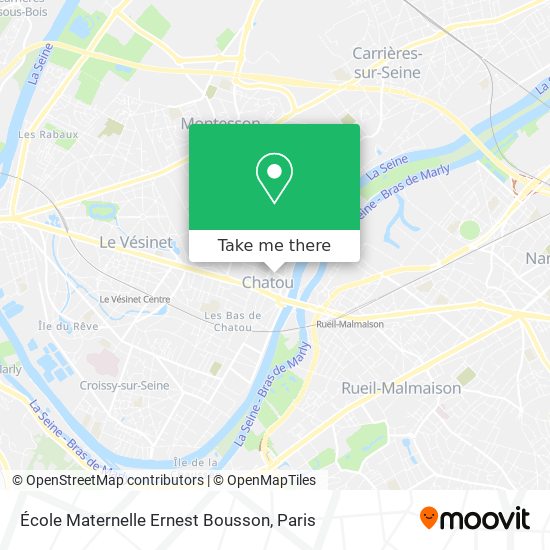 Mapa École Maternelle Ernest Bousson