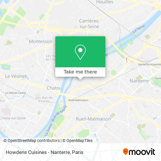 Howdens Cuisines - Nanterre map