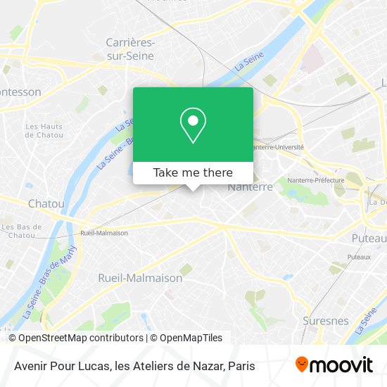 Avenir Pour Lucas, les Ateliers de Nazar map