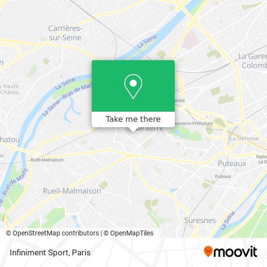 Infiniment Sport map