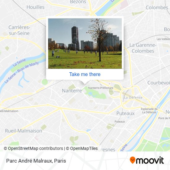 Parc André Malraux map