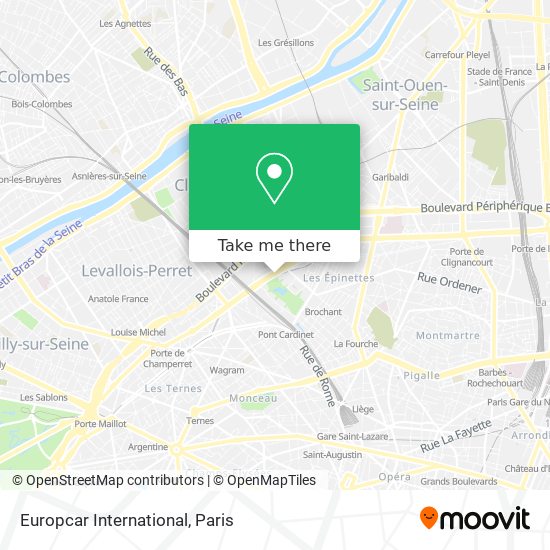 Mapa Europcar International