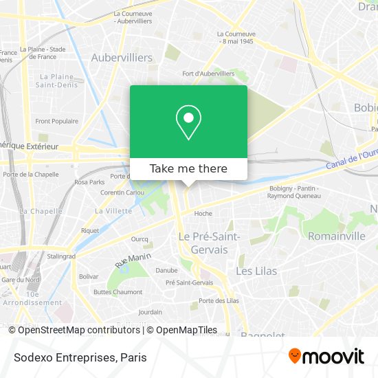 Sodexo Entreprises map