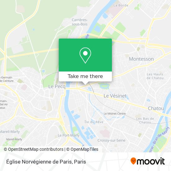 Église Norvégienne de Paris map