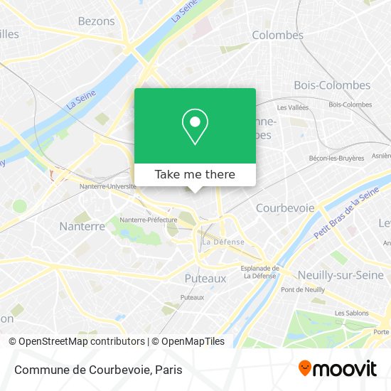 Commune de Courbevoie map